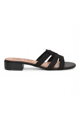 Ciabatta donna in corda colore nero. BIBI LOU- | 854Z94-NERO